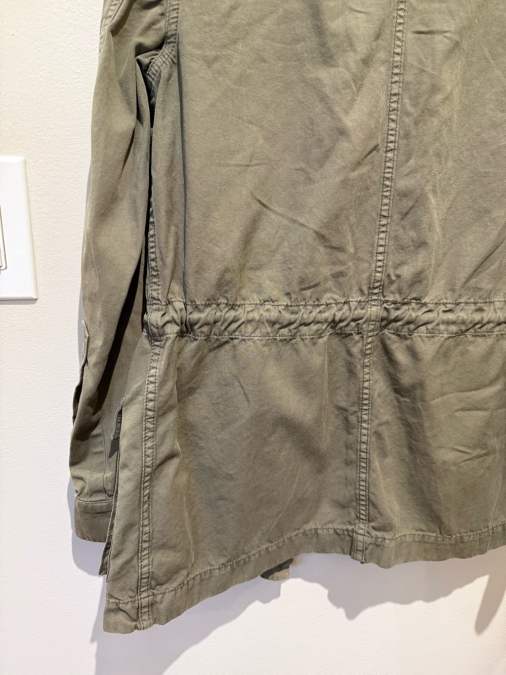 A.L.C. Olive Drawstring Utility Jacket - Picture 6 of 7